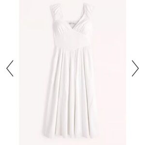 NWT Abercrombie & Fitch | White Cap Sleeve Corset Dress